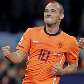 Festa de Sneijder depois de marcar o segundo gol holandês, no estádio Green Point
