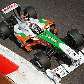Adrian Sutil, da Force India, contorna curva no treino livre do GP da Itália Adrian Sutil, da Force India, contorna curva no treino livre do GP da Itália