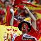 Torcida espanhola faz a festa pelo título da Eurocopa 2008 Torcida espanhola faz a festa pelo título da Eurocopa 2008