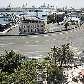 Vista do circuito e do porto de Valência, onde acontecerá o GP da Europa Vista do circuito e do porto de Valência, onde acontecerá o GP da Europa
