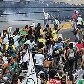 Manifestantes protestam em Fortaleza antes de jogo entre Brasil e México