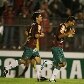 Leandro Silva comemora o segundo gol da Portuguesa, o da virada Leandro Silva comemora o segundo gol da Portuguesa, o da virada