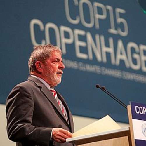 Lula discursa durante a Conferência das Nações Unidas sobre Mudanças Climáticas em Copenhague