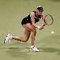 Dementieva em ação no jogo em que venceu Venus por 2 sets a 1 Dementieva em ação no jogo em que venceu Venus por 2 sets a 1