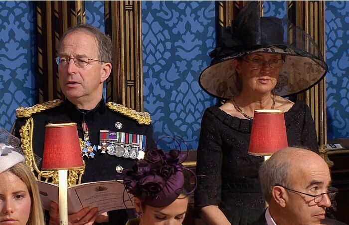 Rainha Margrethe II e Príncipe Henrik, da Dinamarca, durante o casamento real