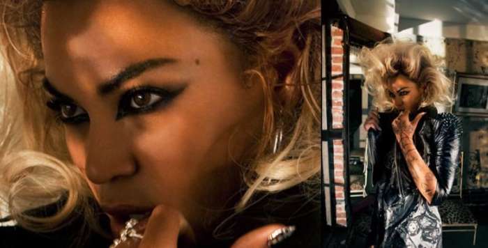 Fotos da campanha da marca de roupas Deréon, da cantora Beyoncé