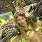 Passista da Unidos da Vila Maria durante desfile no Anhembi na madrugada deste sábado Passista da Unidos da Vila Maria durante desfile no Anhembi na madrugada deste sábado