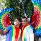 Participantes posam em frente ao Parque do Trianon