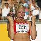 Linda Zueblin comemora arremesso no dardo para o heptatlo do Mundial