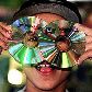 Camelô mostra CD com o software Windows, da Microsoft, vendido a R$ 25: CD pirateado