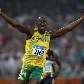 Jamaicano Usain Bolt comemora o ouro nos 200m