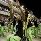 Atletas de diversas modalidades se divertem em carnavais passados