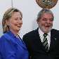 Hillary Clinton é recebida pelo Presidente e a ministra Dilma no gabinete presidencial