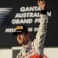 Button comemora a vitória no Grande Prêmio da Austrália Button comemora a vitória no Grande Prêmio da Austrália