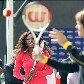 Roger Federer e Serena Williams batem bola no Masp, em São Paulo Roger Federer e Serena Williams batem bola no Masp, em São Paulo
