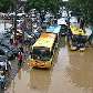 Rua alagada na região central do Rio de Janeiro