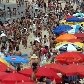 Sábado de 31ºC aumenta movimento na praia de Ipanema Sábado de 31ºC aumenta movimento na praia de Ipanema
