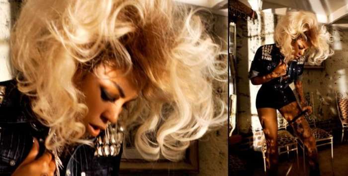 Fotos da campanha da marca de roupas Deréon, da cantora Beyoncé