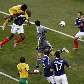 Gol do sul-africano Khumalo, de cabeça, abre o marcador contra a França