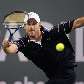 Andy Roddick rebate a bola durante vitória sobre Jurgen Melzer por 2 sets a 0, em Indian Wells
