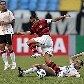 Petkovic, em sua despedida do futebol, sofre carrinho de Danilo, do Corinthians, no 1 a 1 com o Fla