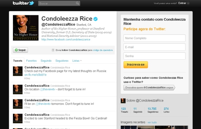 Conheça as personalidades que aderiram ao Twitter em 2011