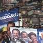 Propaganda eleitoral próxima à Zona 211, na Rocinha, em São Conrado, zona sul do Rio de Janeiro Propaganda eleitoral próxima à Zona 211, na Rocinha, em São Conrado, zona sul do Rio de Janeiro