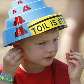 Andrew Burke, 6 anos, de Chicago, põe em sua orelha plugs durante o quinto Festival Lollapalooza Andrew Burke, 6 anos, de Chicago, põe em sua orelha plugs durante o quinto Festival Lollapalooza