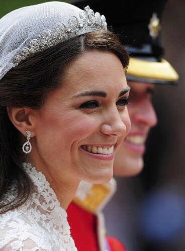 Os recém-casados príncipe William e Kate, duquesa de Cambridge