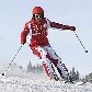 O piloto brasileiro de F1 Felipe Massa esquia nas montanhas de Madonna di Campiglio, na Itália