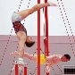 Ginastas Arthur Zanetti e Diego Hypólito treinam no Greenwich Olympic Park para os Jogos de Londres
