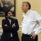 Ex-presidente em encontro com o então técnico da seleção Argentina, Diego Maradona