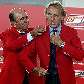 Botín, presidente do Santander, veste terno da empresa em Montezemolo, da Ferrari Botín, presidente do Santander, veste terno da empresa em Montezemolo, da Ferrari