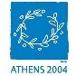 A logomarca da Olimpíada de 2004, de volta ao local de partida: em Atenas, na Grécia