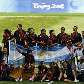 No pódio do futebol, argentinos festejam medalha de ouro nos Jogos Olímpicos No pódio do futebol, argentinos festejam medalha de ouro nos Jogos Olímpicos