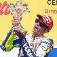 Valentino Rossi ergue o troféu de sua 102.ª vitória na MotoGP, em Brno
