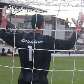 Goleiro Cairo reza e agradece aos céus em comemoração ao gol do PAEC
