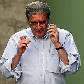 Luiz Gonzaga Belluzzo, presidente do Palmeiras, se prepara para entrevista sobre a arbitragem Luiz Gonzaga Belluzzo, presidente do Palmeiras, se prepara para entrevista sobre a arbitragem