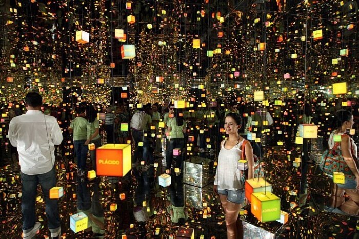 Instalações do evento Humanidade 2012, no Forte de Copacabana, na zona sul do Rio de Janeiro