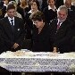 Presidente Dilma Rousseff e ex-presidente Lula no velório de José Alencar, no Palácio do Planalto