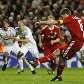 Gerrard, do Liverpool, marca seu 2.º gol contra o Real Madrid Gerrard, do Liverpool, marca seu 2.º gol contra o Real Madrid