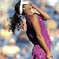 Ana Ivanovic reage após perder ponto em Indian Wells