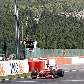 Kimi Raikkonen cruza a linha de chegada do GP da Bélgica, em Spa-Francorchamps