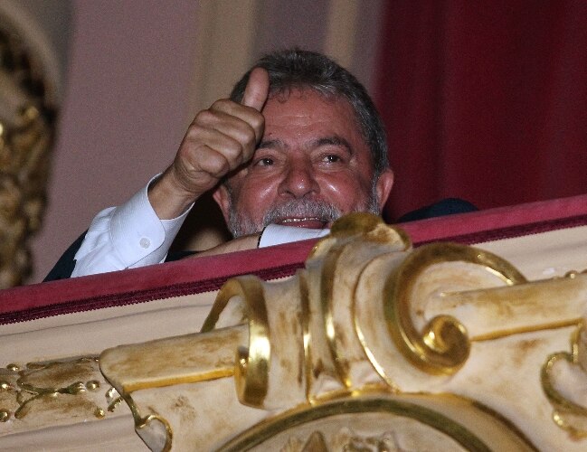 Lula acompanha o prêmio dos melhores do Brasileirão no Rio de Janeiro