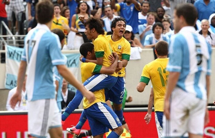 Argentina bate o Brasil por 4 a 3 em amistoso