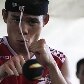 Campeão de boxe da Indonésia treina para competição contra o argentino Fernando Saucedo, em Jacarta Campeão de boxe da Indonésia treina para competição contra o argentino Fernando Saucedo, em Jacarta