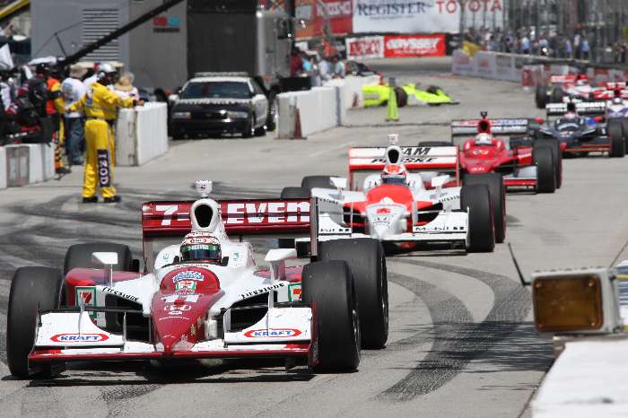 Tony Kanaan e a pintura especial de seu Andretti Green no GP de Long Beach