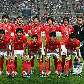 O time posado da Coreia do Sul antes de partida no Estádio Sangam, em Seul