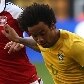 Brasil faz primeiro tempo brilhante e arrasa a Dinamarca