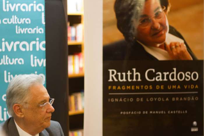 Fernando Henrique Cardoso, no lançamento da biografia da ex-primeira dama Ruth Cardoso. 28/09/2010